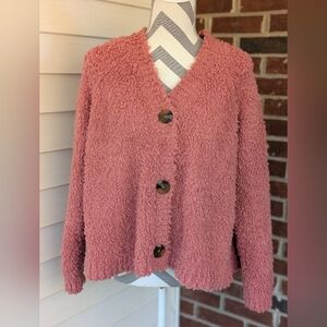 Hippie Rose Pink Button-Up Women's Jacket